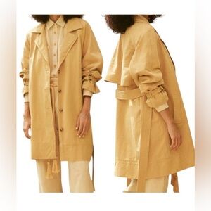 Cotton marigold Trench Coat